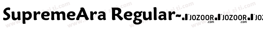 SupremeAra Regular字体转换